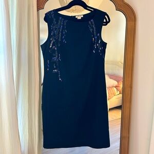 Blue Sequined Helmut Lang Dress (Size 10)
